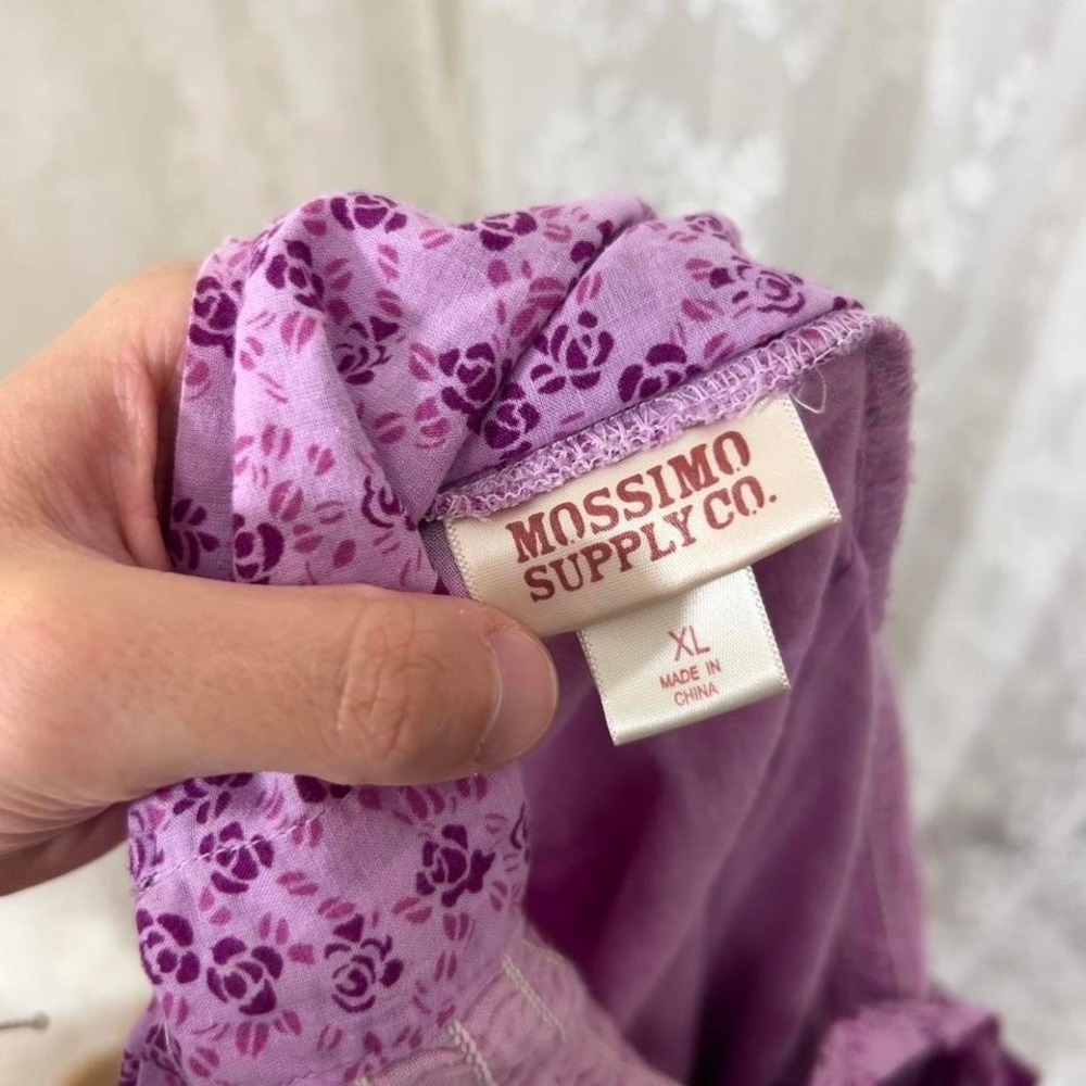 Purple Patchwork Tiered Floral Dress Girls XL Women's S/M Cottagecore Coquette - Picture 6 of 8